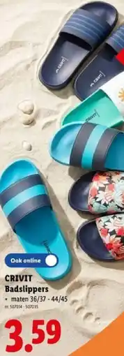 Lidl Crivit badslippers aanbieding
