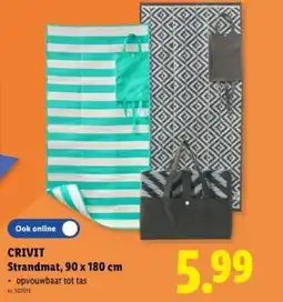 Lidl Crivit strandmat aanbieding