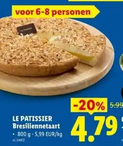 Lidl Le patissier bresiliennetaart aanbieding