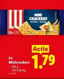 Lidl Lu minicrackers aanbieding