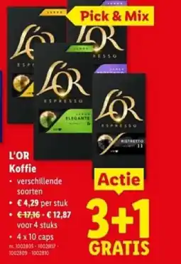Lidl L'or koffie aanbieding