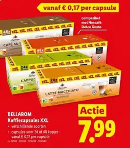 Lidl Bellarom koffiecapsules xxl aanbieding
