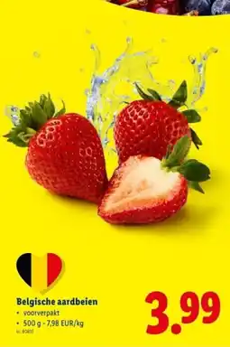 Lidl Belgische aardbeien aanbieding
