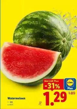 Lidl Watermeloen aanbieding