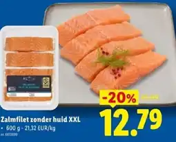 Lidl Zalmfilet zonder huid xxl aanbieding
