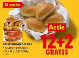 Lidl Botersandwiches xxl aanbieding