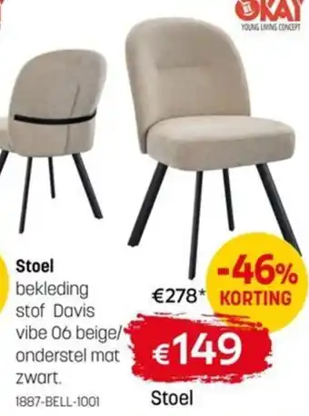 BE-Okay Stoel aanbieding