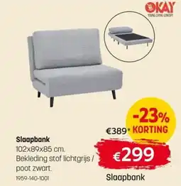 BE-Okay Slaapbank aanbieding