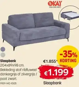 BE-Okay Slaapbank aanbieding