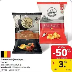 Carrefour Ambachtelijke chips lucien aanbieding