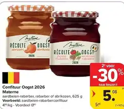 Carrefour Confituur oogst 2026 materne aanbieding