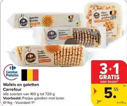 Carrefour Wafels en galetten carrefour aanbieding