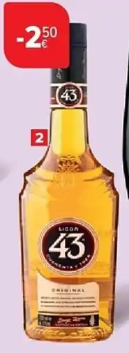 Carrefour Licor 43 - original of creme brulee aanbieding