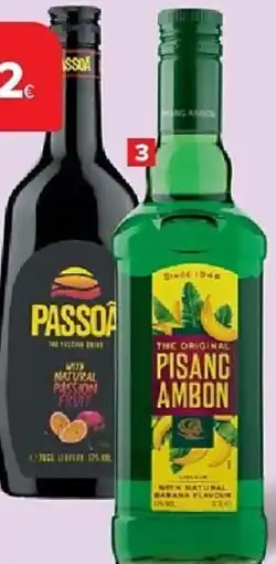 Carrefour Passoã of pisang ambon original aanbieding