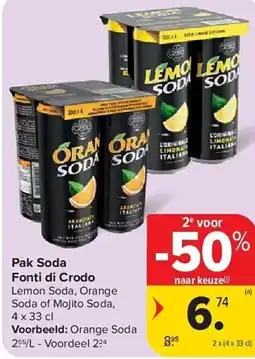 Carrefour Pak soda fonti di crodo aanbieding