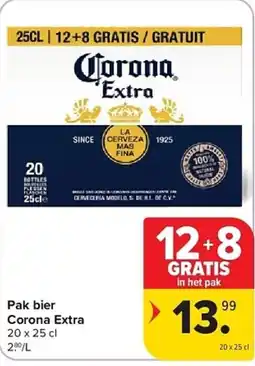 Carrefour Pak bier corona extra aanbieding