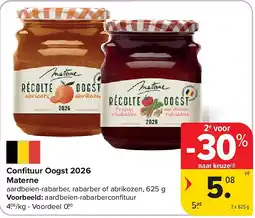 Carrefour Confi tuur Oogst 2026 Materne aanbieding