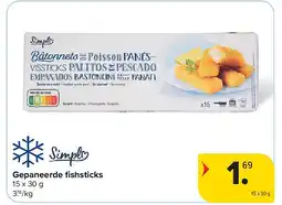 Carrefour Gepaneerde fi shsticks aanbieding