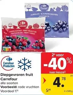 Carrefour Diepgevroren fruit carrefour aanbieding