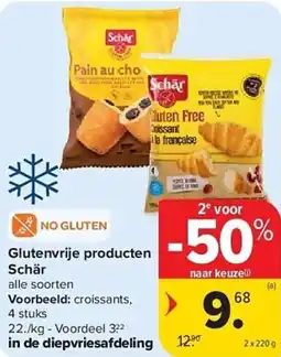 Carrefour Glutenvrije producten schär aanbieding