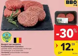 Carrefour Burgers van weidekoe kwaliteitsketen carrefour aanbieding