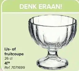 Carrefour Ijs of fruitcoupe aanbieding