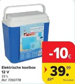 Carrefour Elektrische koelbox 12v aanbieding
