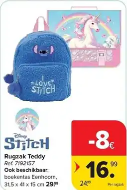 Carrefour Rugzak teddy aanbieding
