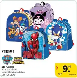 Carrefour 3d-rugzak aanbieding