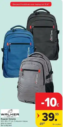 Carrefour Rugzak volante aanbieding