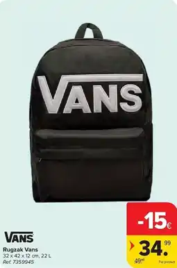 Carrefour Rugzak vans aanbieding