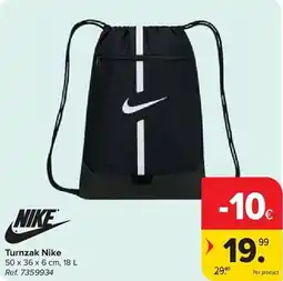 Carrefour Turnzak nike aanbieding