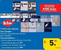 Carrefour T-shirt voor dames lee cooper aanbieding
