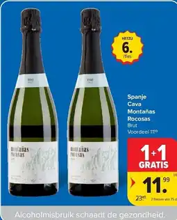 Carrefour Spanje cava montañas rocosas aanbieding