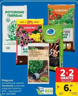 Carrefour Potgrond aanbieding