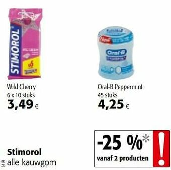 Colruyt Stimorol alle kauwgom aanbieding