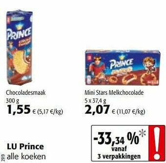 Colruyt Lu prince alle koeken aanbieding