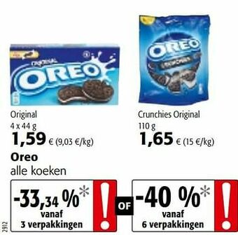 Colruyt Oreo alle koeken aanbieding