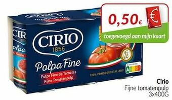 Intermarché Cirio fijne tomatenpulp aanbieding