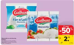 Carrefour Mozzarella en mini-burrata Galbani aanbieding