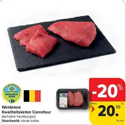 Carrefour Vache des pâturages Filière Qualité Carrefour aanbieding