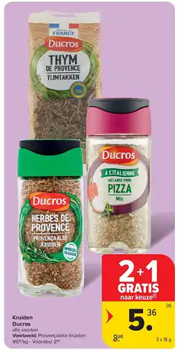 Carrefour Kruiden Ducros aanbieding
