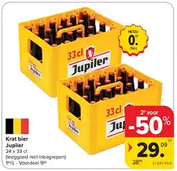 Carrefour Krat bier Jupiler aanbieding