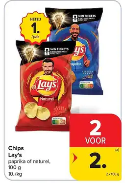 Carrefour Chips Lay’s aanbieding