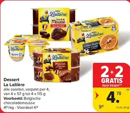 Carrefour Dessert La Laitière aanbieding