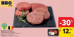 Carrefour Burgers de vache des pâturages Filière Qualité Carrefour aanbieding