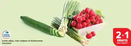 Carrefour Market Lente-uitjes, rode radijzen of komkommer carrefour aanbieding