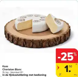 Carrefour Market Kaas charlatan blanc aanbieding