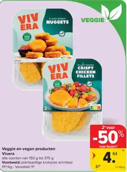 Carrefour Market Veggie en vegan producten vivera aanbieding