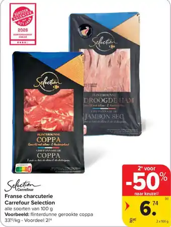 Carrefour Market Franse charcuterie carrefour selection aanbieding